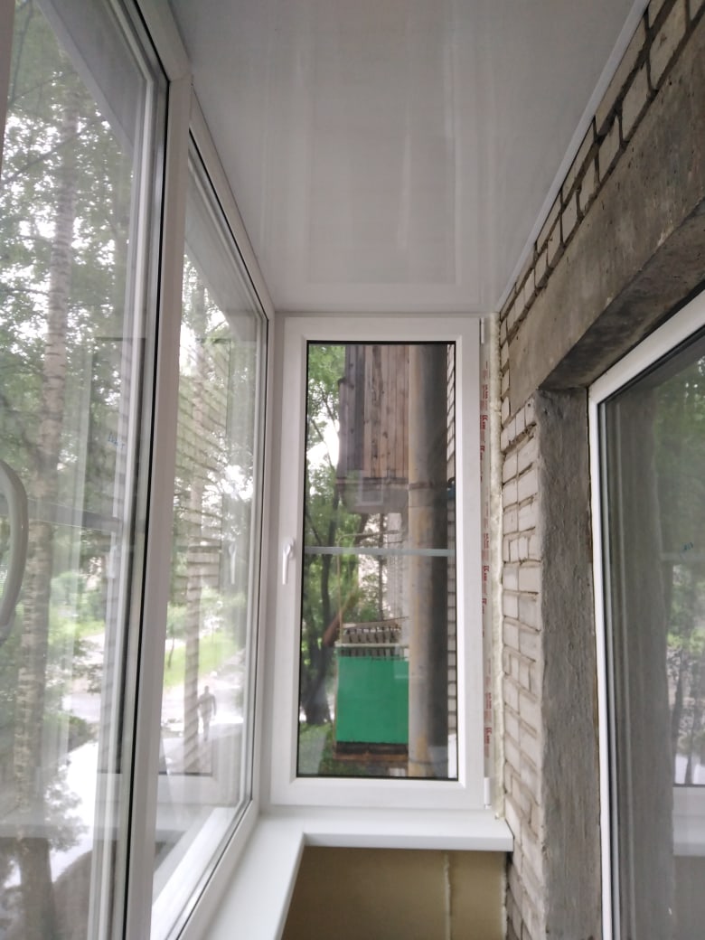 Теплое остекление балкона в доме II-29 с частичной отделкой - фото 3